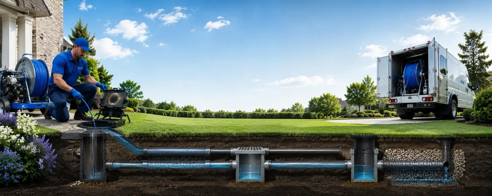 Outdoor drain cleaning information for Crawford, OK